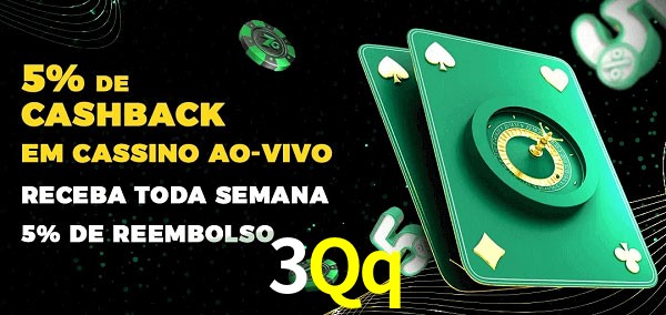 Promoções do cassino ao Vivo 3Qq